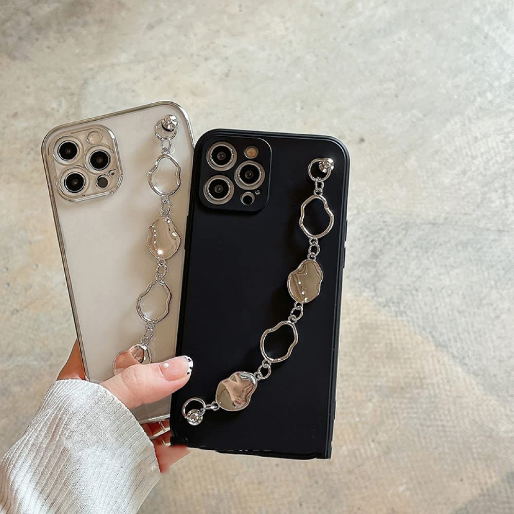 Amazon.com: Luxury Transparent Plating Irregular Metal Phone