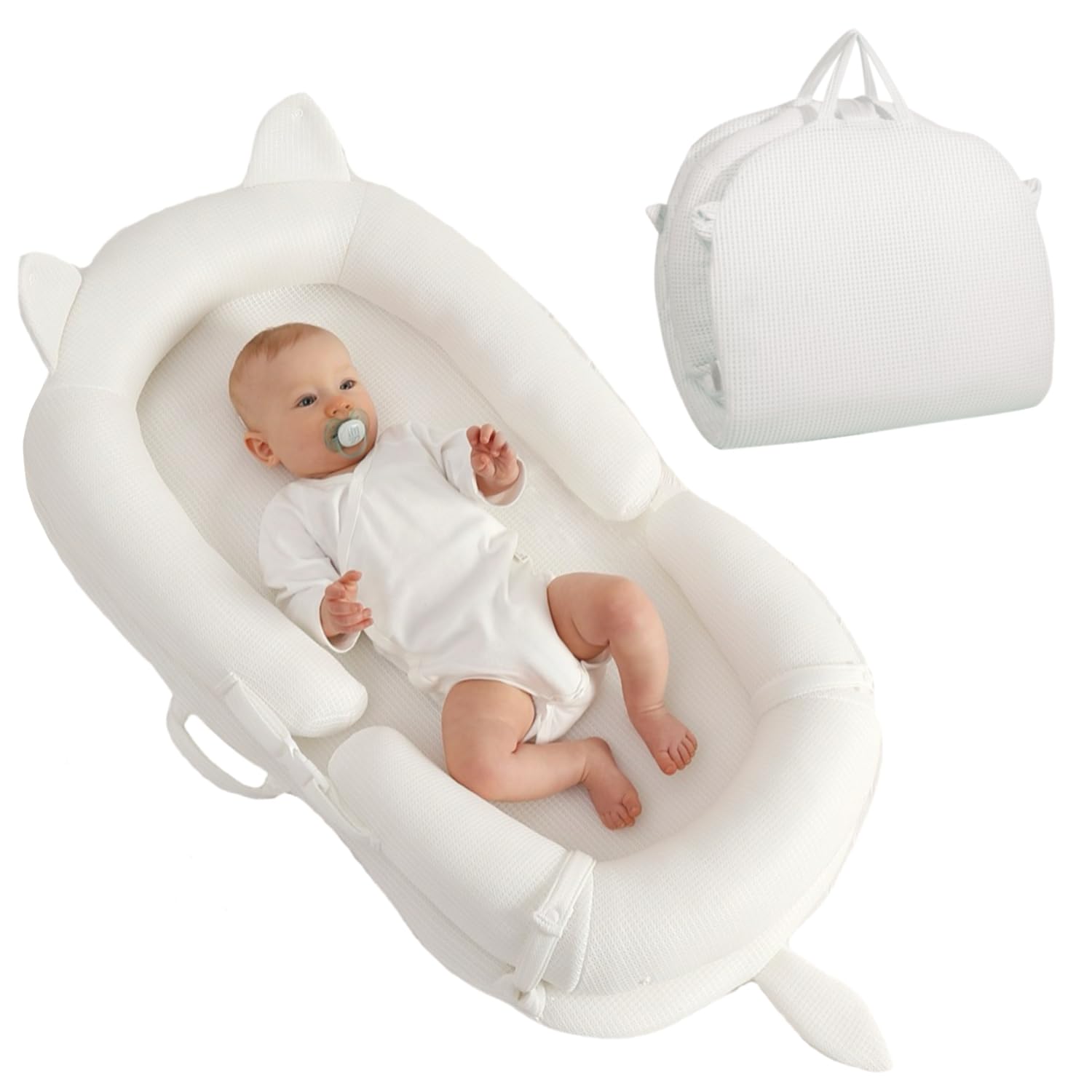 Amazon.co.jp: enne. ベッドインベッド 赤ちゃん 吐き戻し防止 新生児