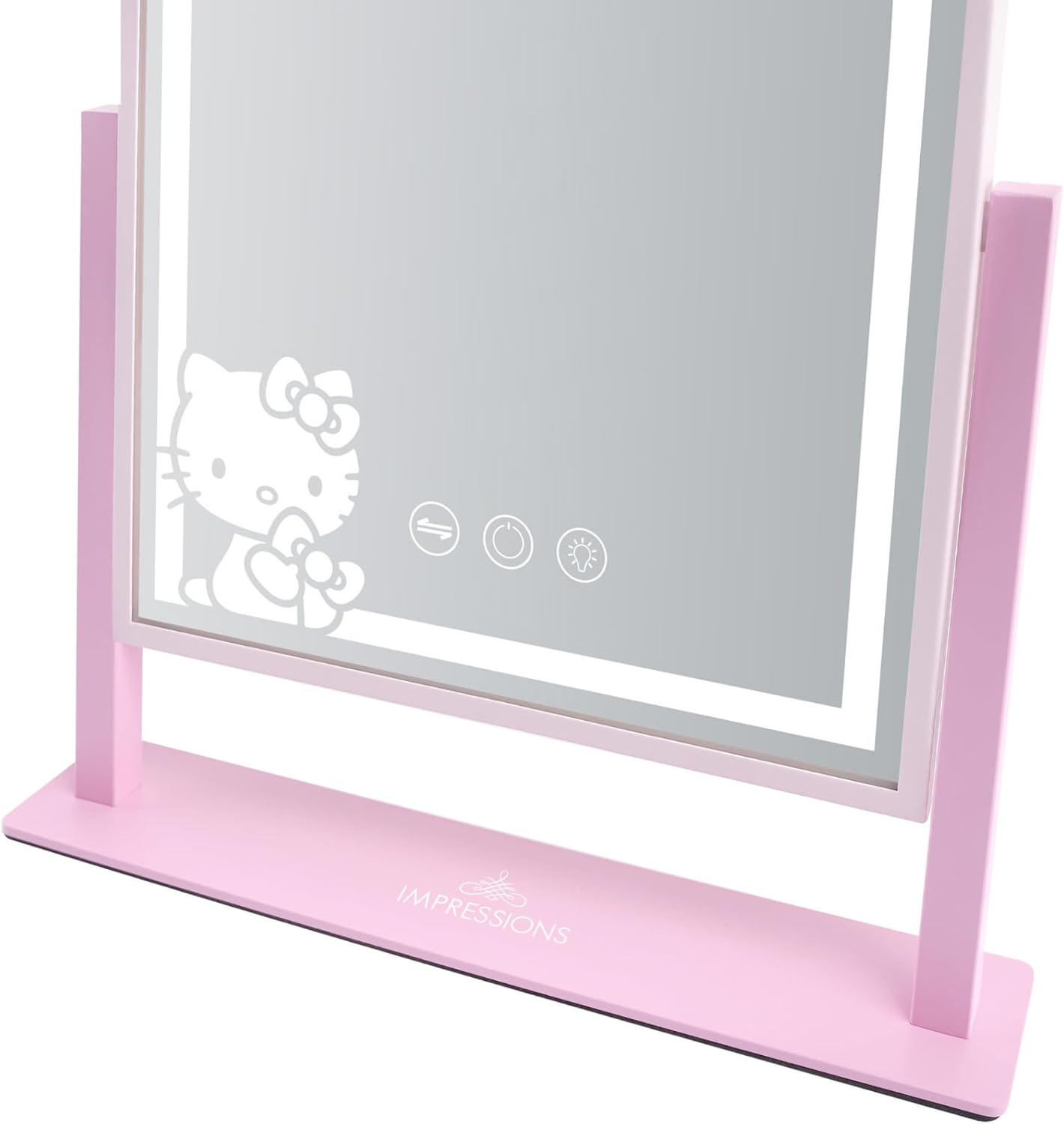 Impressions Vanity Hello Kitty Pretty Pink Tri Tone Led Makeup Mirror, Stylish Mirror with Lights and, Ideal for Your Vanity Desk or Travel Setup - Image 3