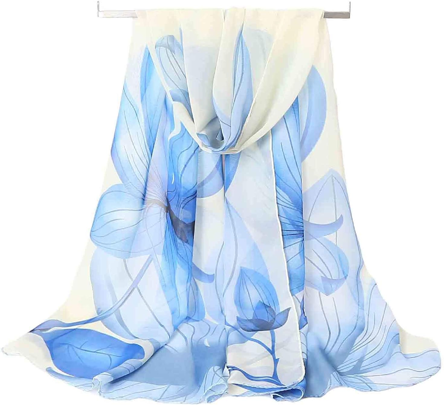 Women's Silk Feeling Scarf Fashion Scarfs Lightweight Sunscreen Scarves Wraps Shawls for Ladies and Girls