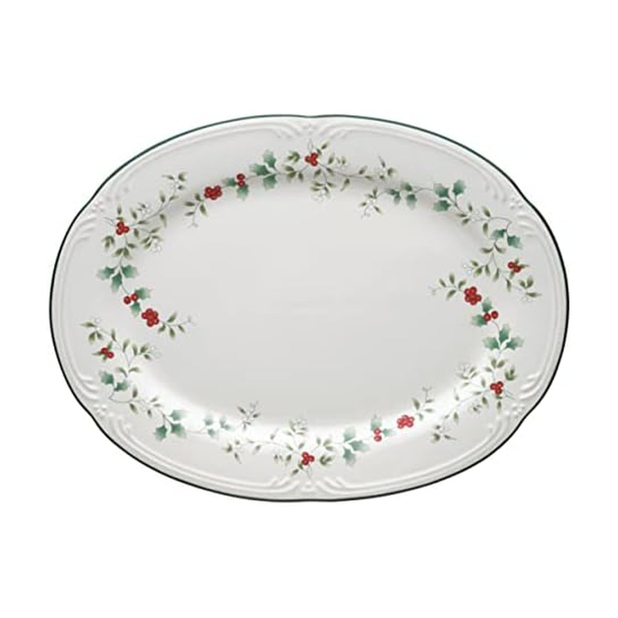 Winterberry Stoneware Serving Platter (14-Inch)