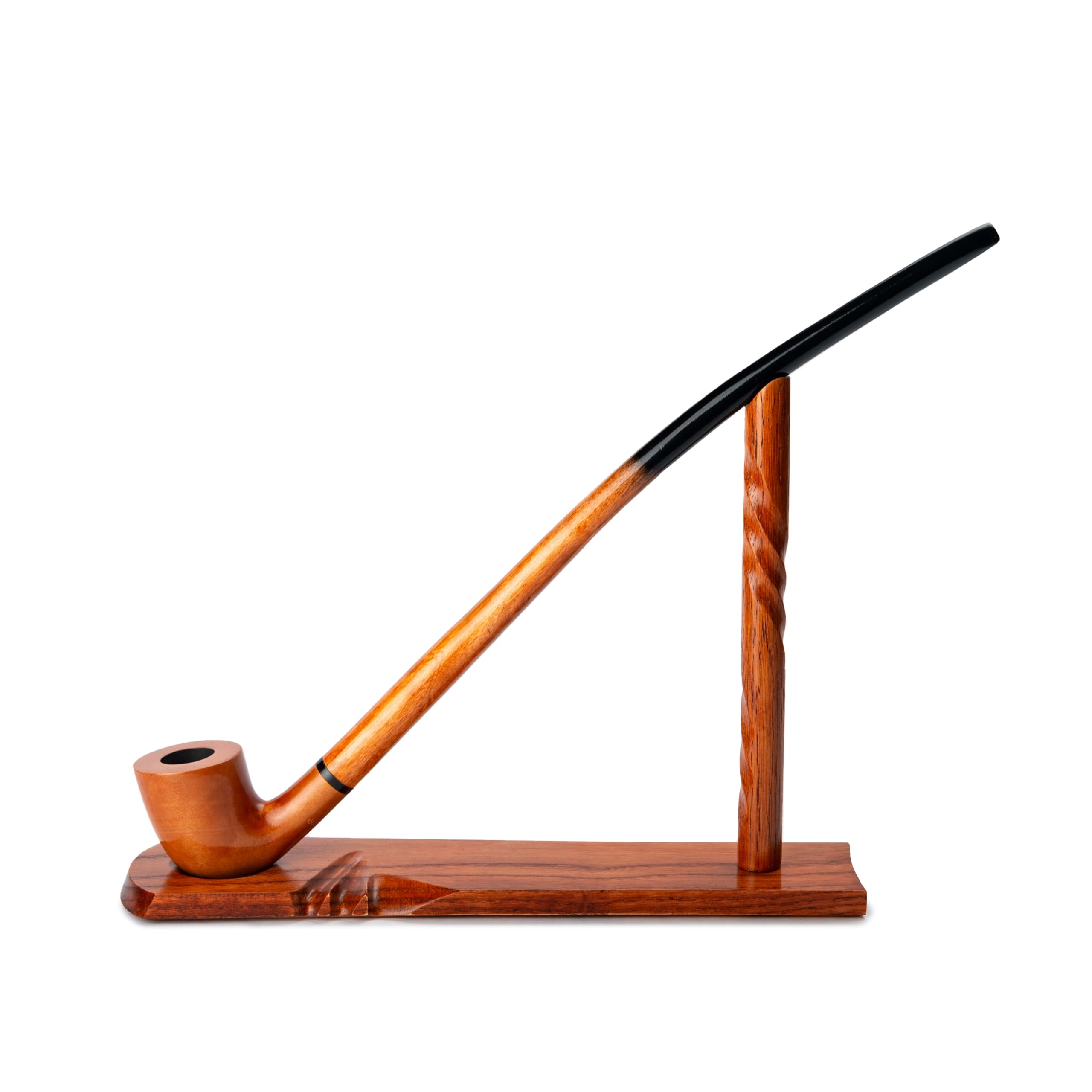 Dr. Watson - Pipa de tabaco - Gandalf, 81 Serie Coleccionable, Hecha a mano de madera de peral (Dorado)