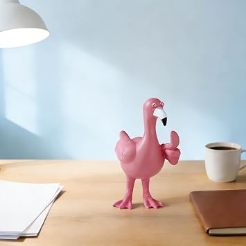 Funny Pink Flamingo Figurine Decor for Home Living Room