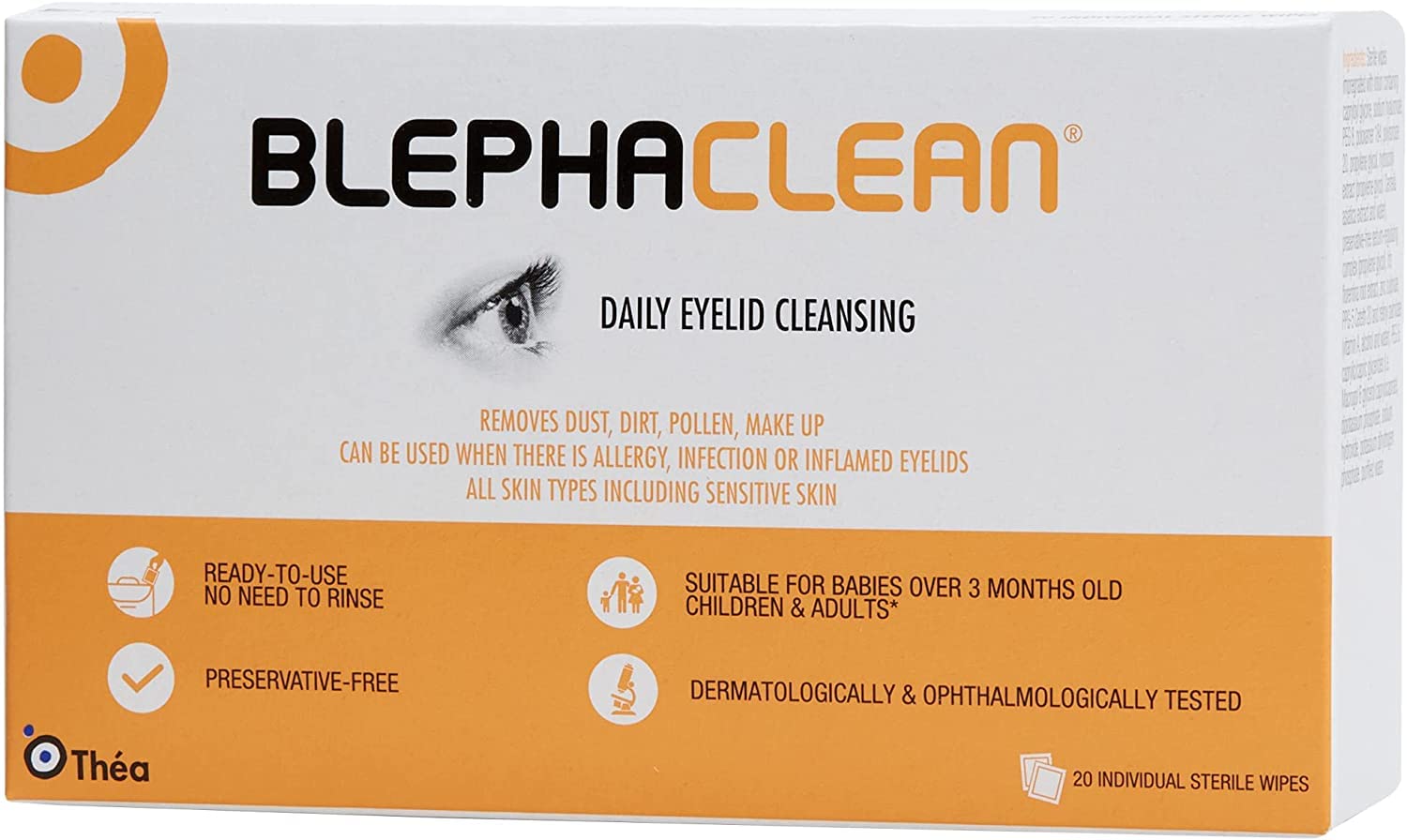6 almohadillas estériles de Blephaclean