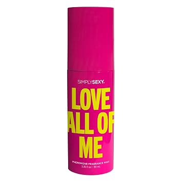 Simply Sexy Affirmations Love All of Me Pheromone Body Mist for Women - Fruity Gourmand Scent with Notes of Fresh Tropical, Mandarin and Tangerine - 3.35 fl oz
