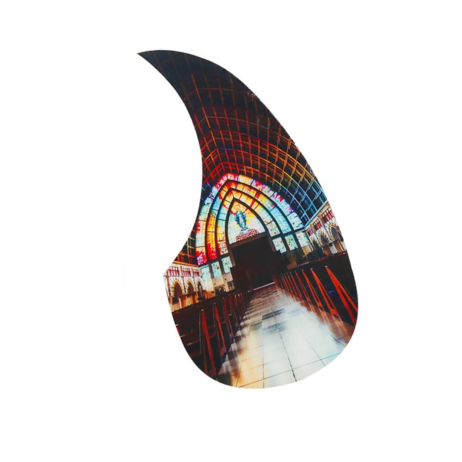 maskownica do gitary elektrycznej Kolorowy Pickguard Gitarowy Pickguard 40/41 Calowy Gitara Spersonalizowane Naklejki Dekoracyjne 40-41 Cali(Style 3)