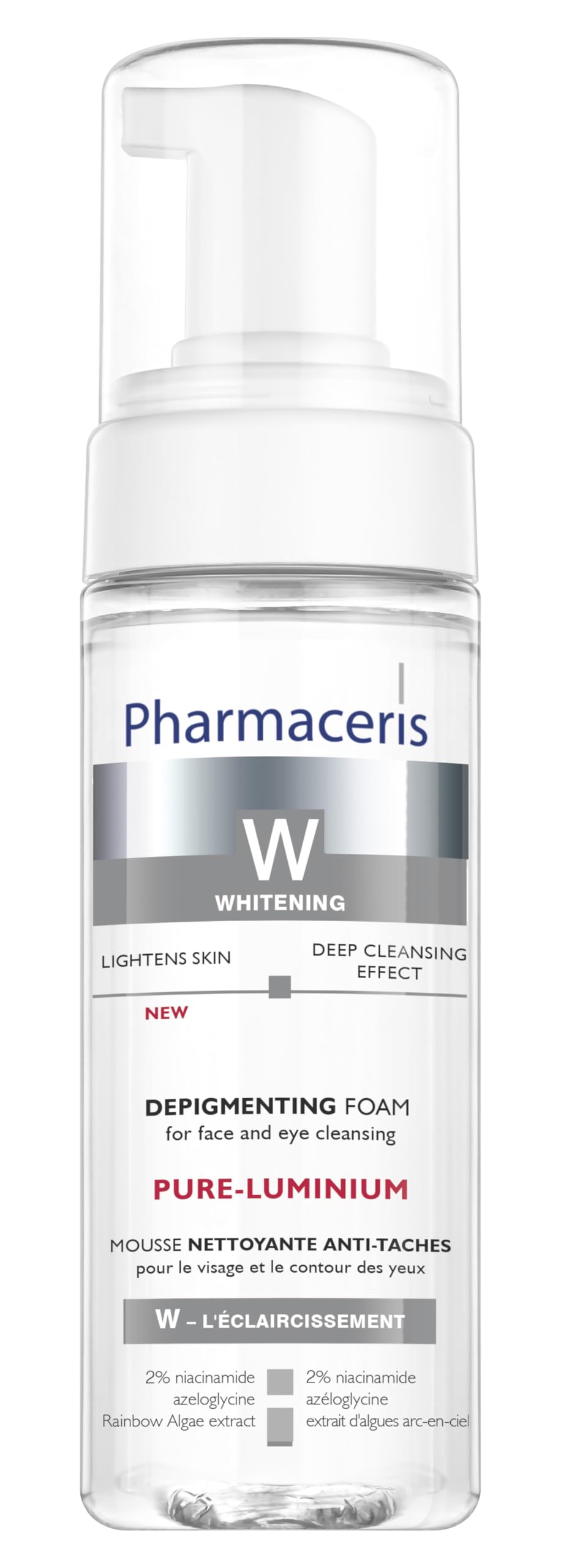 Pharmaceris W – PURI-Luminium I Whitening Foam Cleanser | Pulizia del viso in caso di disturbi della pigmentazione