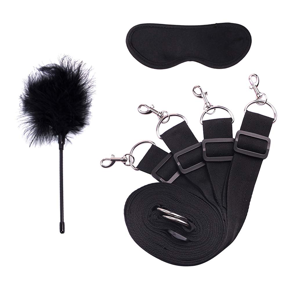 Kit di attività Divertenti per Il Polsino della Caviglia per Il contenimento del Letto, Kit per la Pratica dello Yoga, Adatto per Le Coppie in Camera da Letto (Viola)