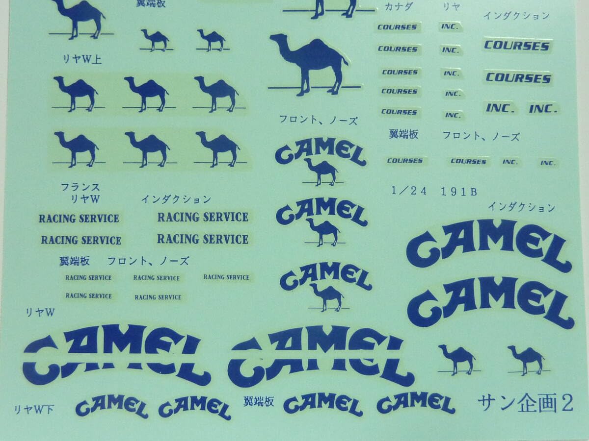 Amazon.co.jp: CAMELデカール キャメル 1/24ベネトンB192 用B191B用 1