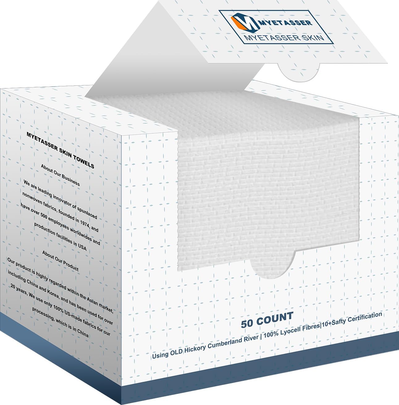 Face Clean Handdoeken Wegwerp Gezichtshanddoek (Katoen, 50PCS/Doos)