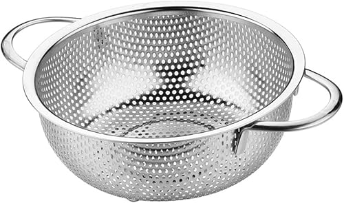 Miniatura 3 de BESTonZON Colador de fideos Colador de metal Colador de malla Colador de malla Colador de cocina Colador de alimentos Freidora Cesta de servir