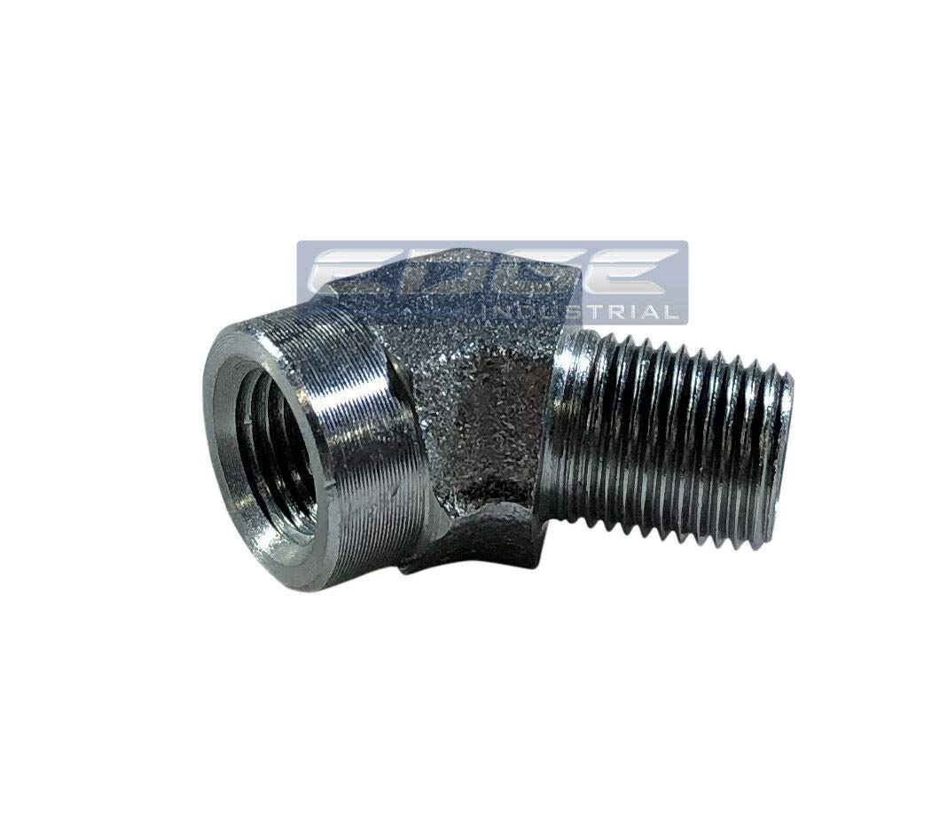 Coude de rue 45° en acier 1/8" NPT mâle femelle raccord hydraulique carburant air eau gaz WOG