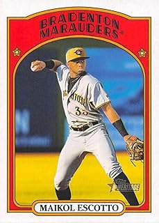 2021 Topps Heritage Minor League #130 Maikol Escotto Bradenton Marauders Official Minor League Baseball MiLB Trading Card ...