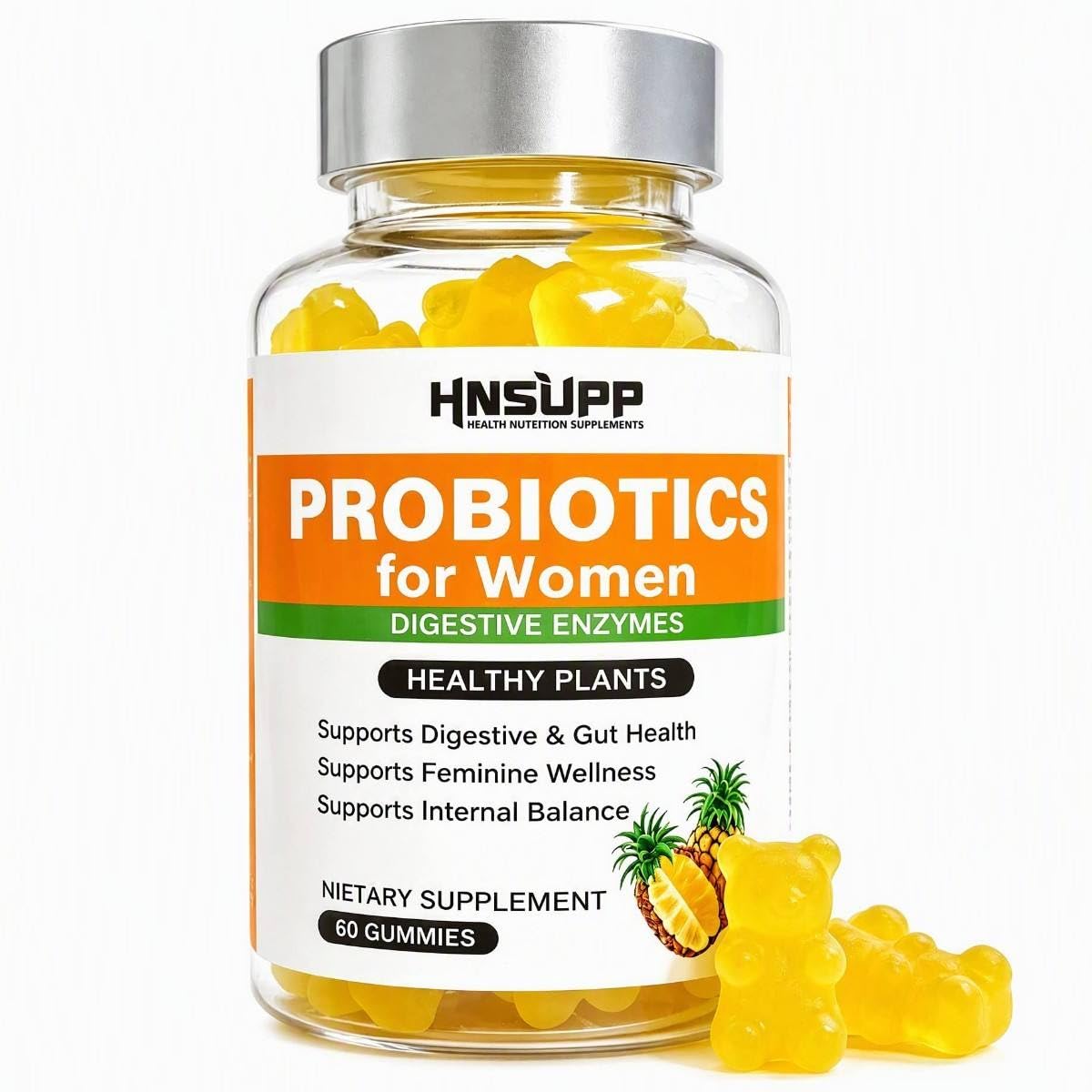 Women Gut &amp; Vaginal Complex Probiotic Sugar Free Gummies 60ct
