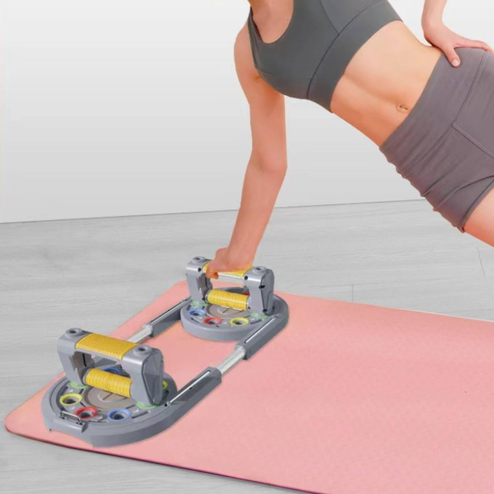 Tabla de Flexiones Entrenamiento de Pecho Tablero de Brazos Guía por Colores para Enfoque Muscular Construcción Estable en Adecuada para Calentamiento y Sesiones Completas