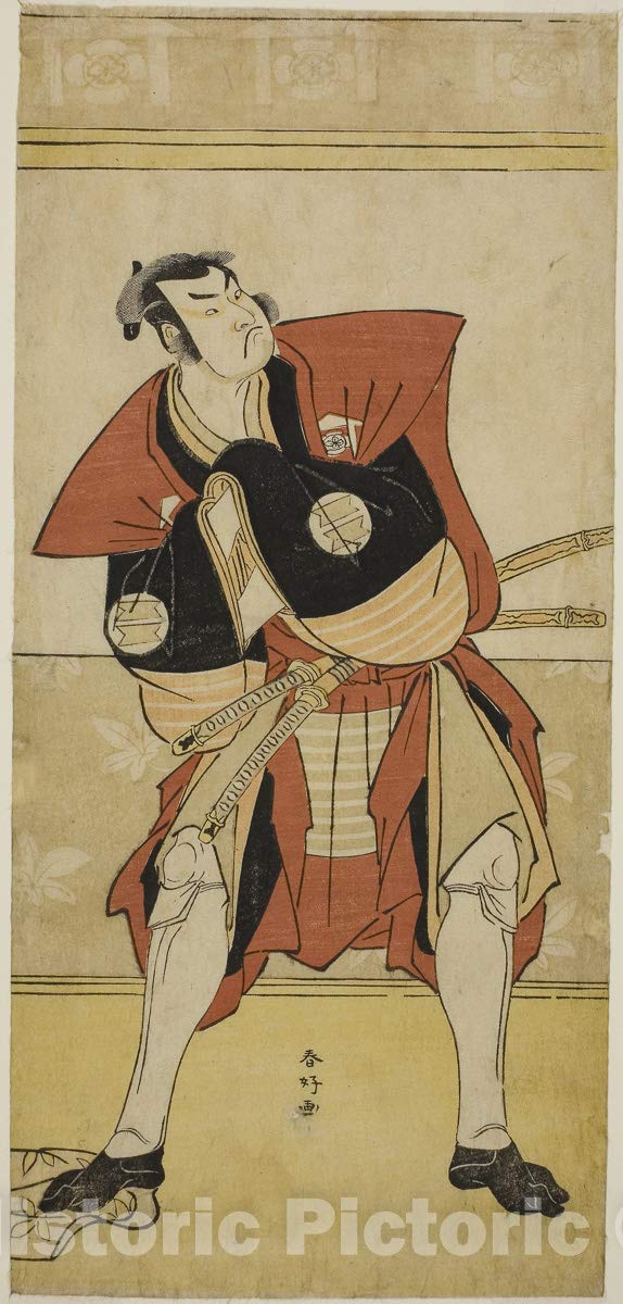 Historic PictoricPrint : Haru no Nishiki Date-zome SOGA v2, Katsukawa Shunko I, c 1776, Vintage Wall Decor : 17in x 36in