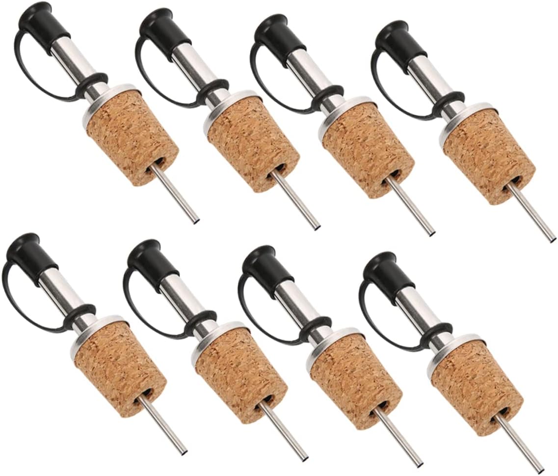 32pcs Wine Bottle Pourer Whiskey Spouts Cork Stoppers for Wine for Parties and Everyday Use