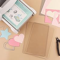 Vista 6 de Briartw 1 par de almohadillas de corte estándar para máquina de troquelar, placas de corte de plástico de policarbonato transparente de 8 3/4 x 6