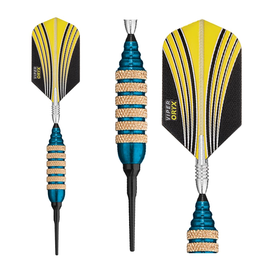Viper Spinning Bee Dartpfeile mit weicher Spitze, mit Casemaster-Aufbewahrungs-/Reiseetui, 16 g