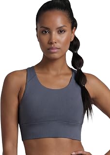Enamor Wide Straps Seamed T-Back Basic Workout Sports Bra - Quick Dry, Antimicrobial, Removable Padding, Non-Wired, Full C... Price In India