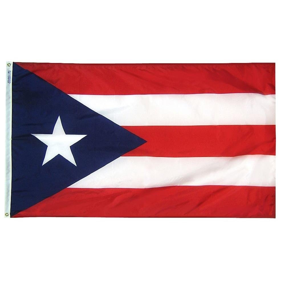 Drapeau de Porto Rico 4x6 foot multicolore pour mât