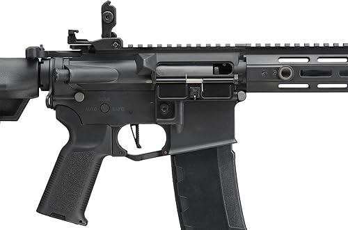 Vista 33 de Lancer Tactical Gen 3 Polímero ligero y duradero M4 Airsoft MLOK AEG con tapa media de alta velocidad con disparador rápido programable