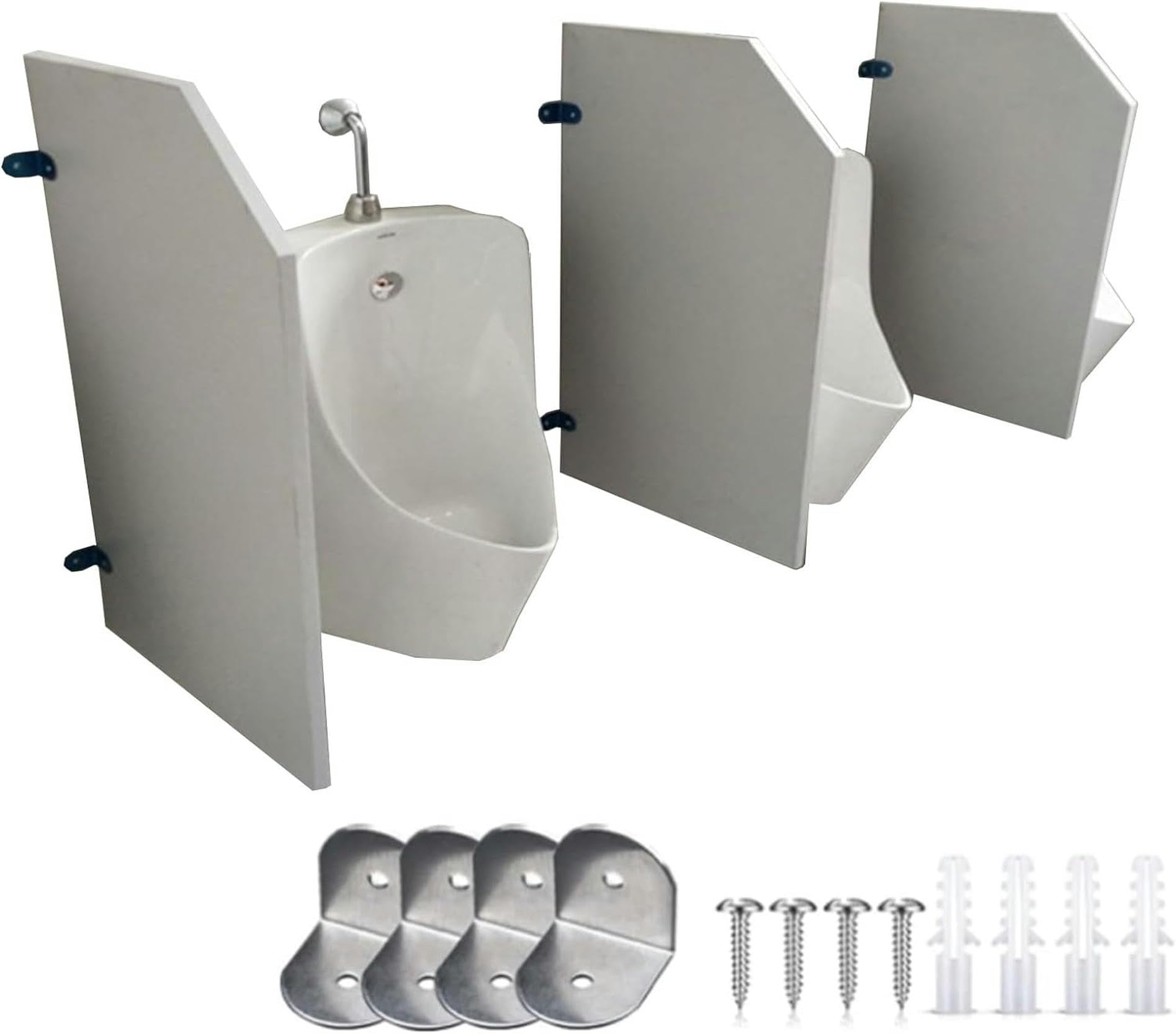 Mampara de inodoro AMNOOL y divisor de orinal impermeable para baños públicos de oficinas