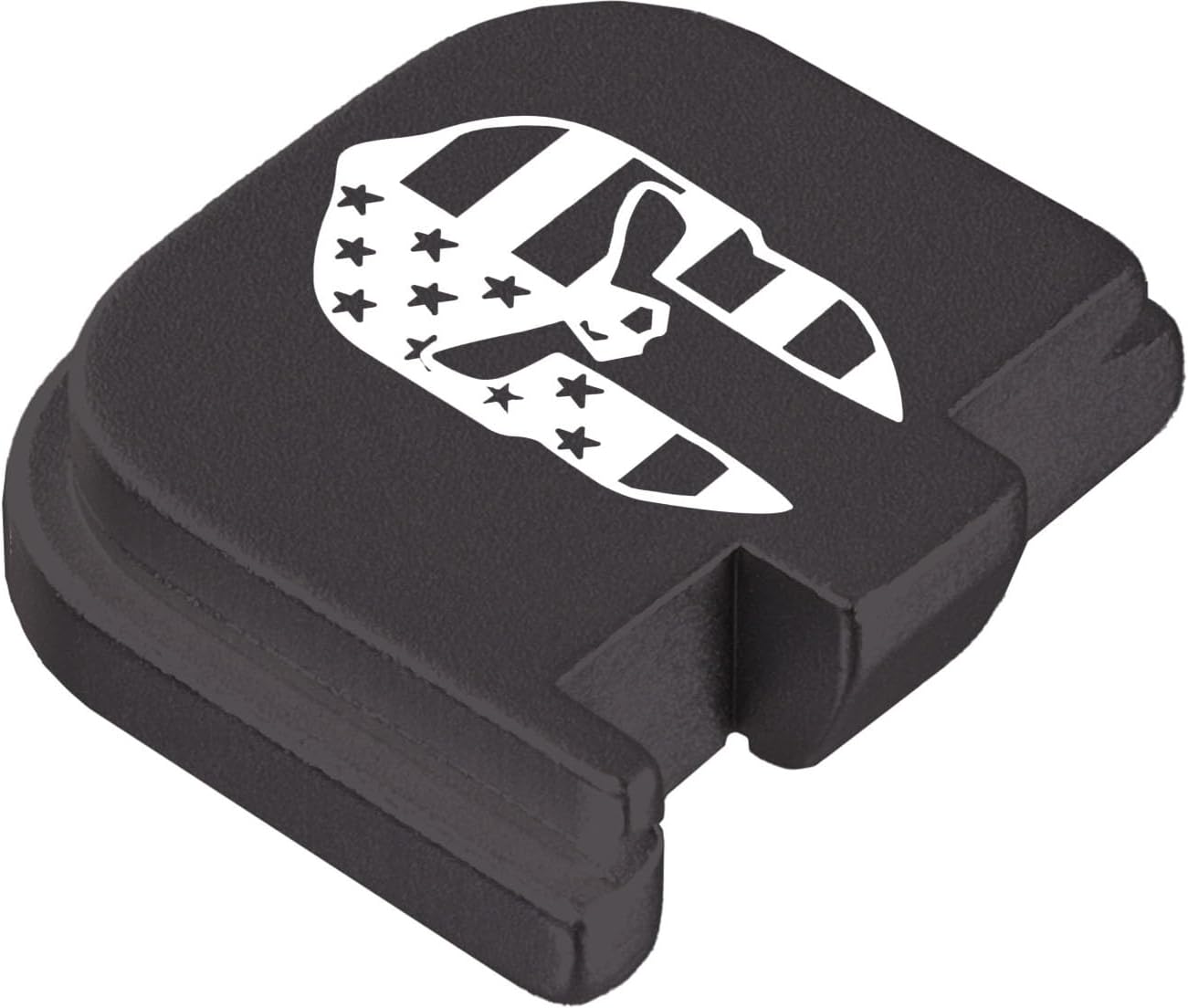NDZ Performance Glow in The Dark Slide Cover Back Plate for Glock Gen 1–5 & 43, 43X, 48 – Anodized Aluminum with Engraved Fill, Multiple Designs & Colors