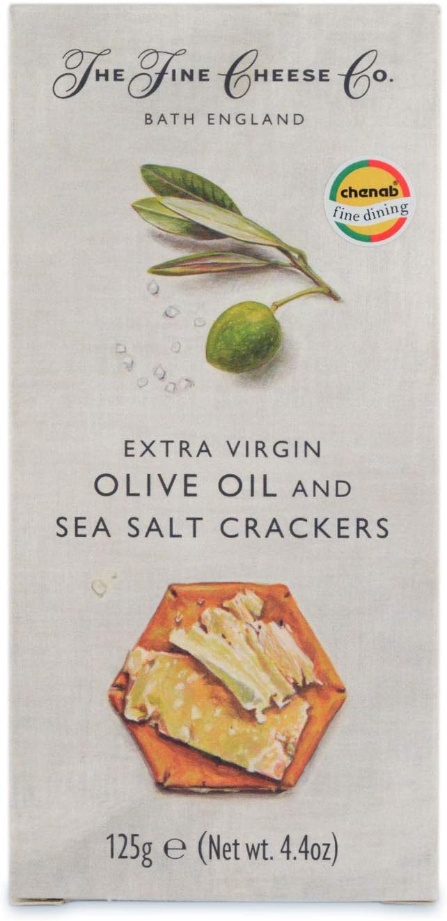 Crackers With Sea Salt And Extra Virgin Olive Oil,125G|Product Of Uk |