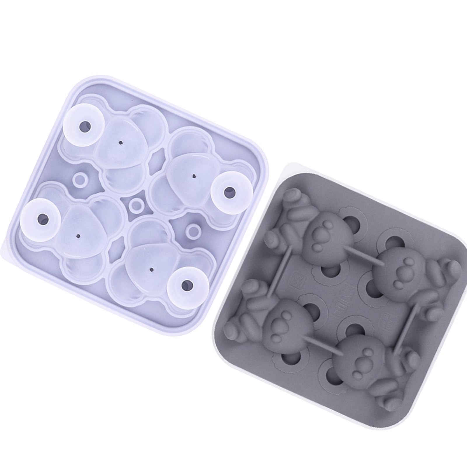 Xinsheinelry Trays Unique Koala Shape Ice Maker Ice Silicone Mold for Cocktails, Whiskeys, Soups and Frozens Treat Nonstick Koala Shape Maker