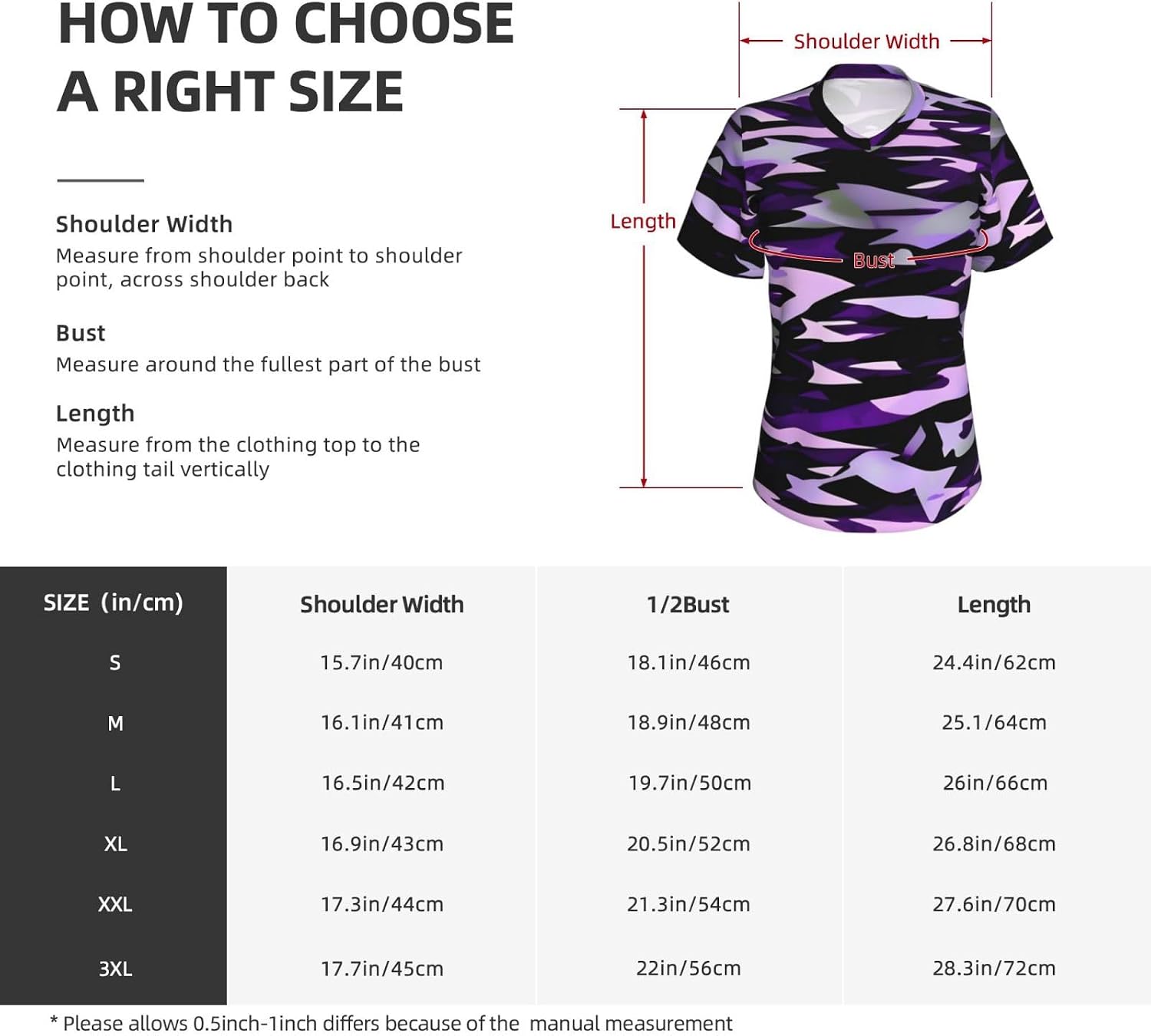 Women Casual American Camouflage Purple Print V-Neck T-Shirt Short Sleeve Summer Trendy Tops.