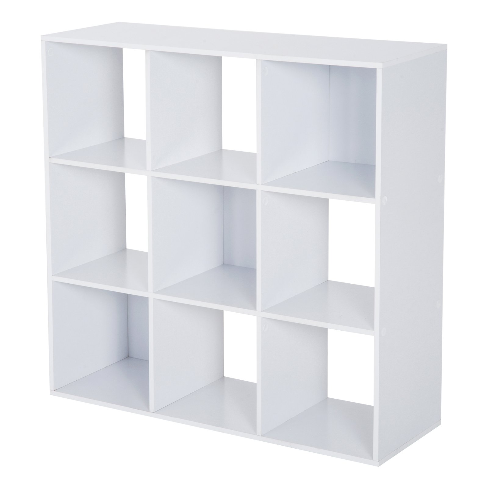 Buy Wooden 9 Cube Storage Unit 3 Tier Shelves Organiser