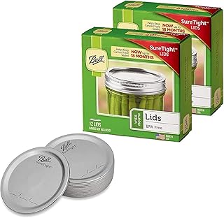 Ball Wide Mouth Mason Jar Lids 12-Count per Pack (2-Packs Total)