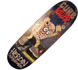 Heroin Skateboards Curb Killer 4 Blue 10inch Skateboard Deck