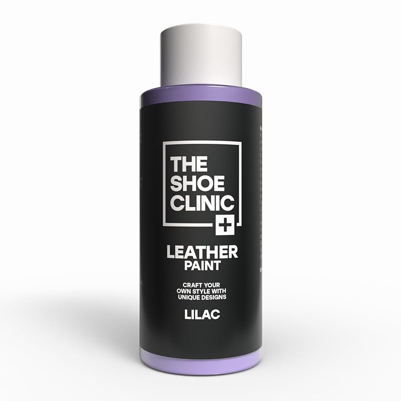 Tinta para Couro Shoe Clinic Lilac à Base de Água, Acabamento Brilhante, 50 mL