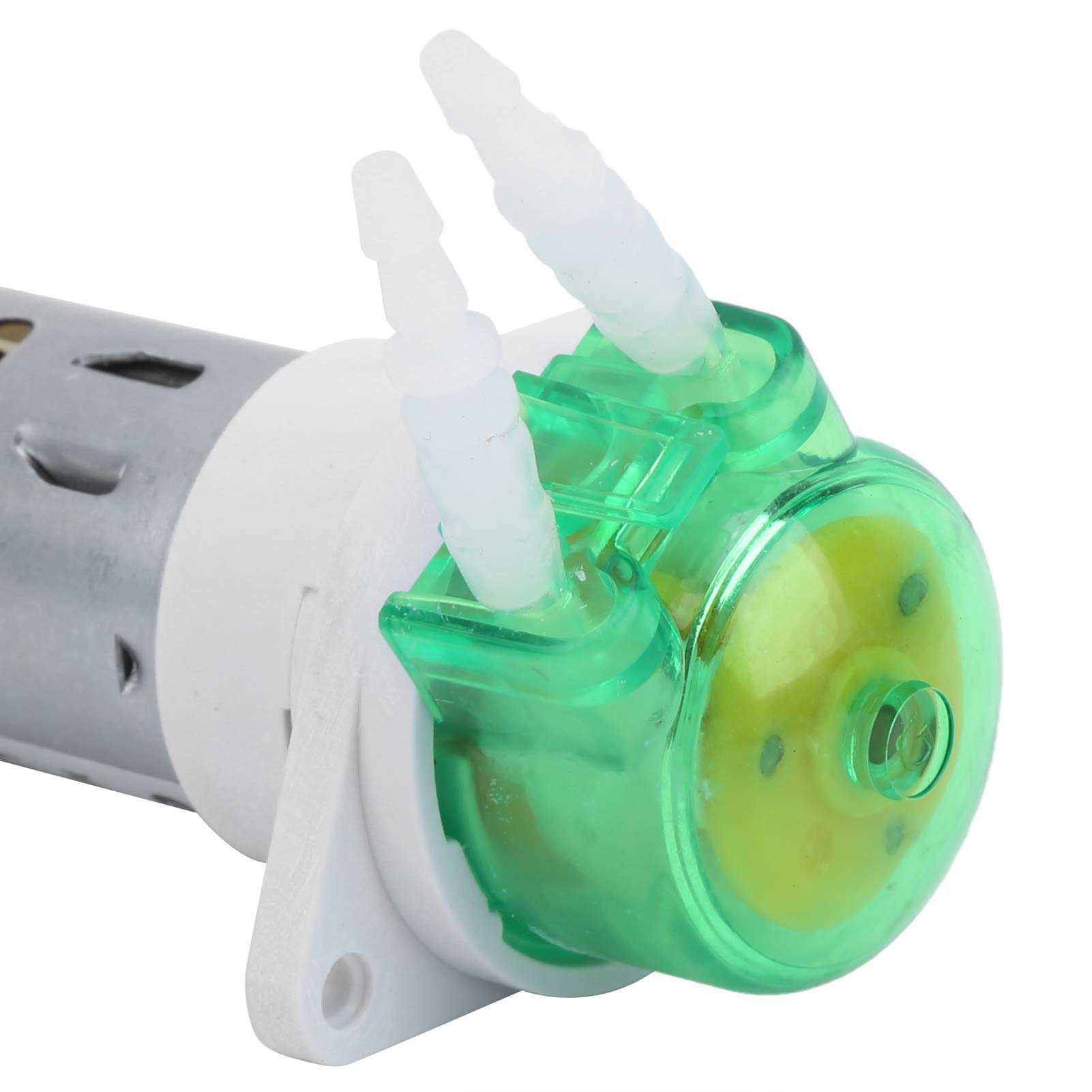Pompa peristaltica CC Mini pompa per dosaggio liquidi con tubo in silicone Portata elevata per test di coltura dell'acquario Costruzione in acciaio inossidabile ABS (CC 12 V)