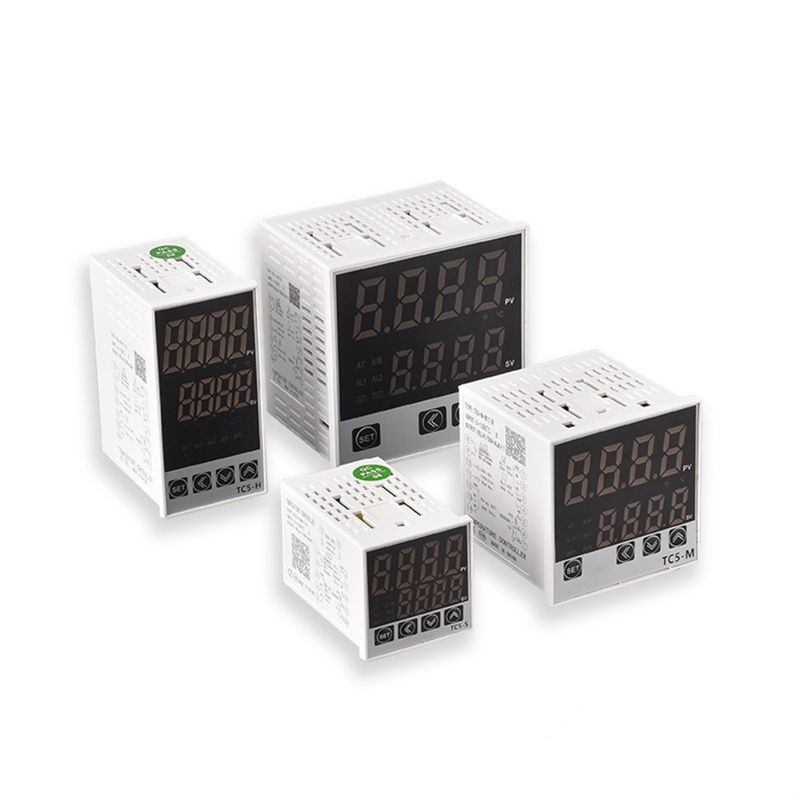 1PCS TC5 Series Intelligent Digital Display Temperature Controller AC220-240V Universal Input Double Output PID Control Thermostat(TC5-L)