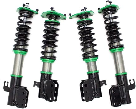 Rev9 R9-HS2-001_1 compatible with Subaru Impreza WRX GDA 2002-07 Hyper-Street II Coilover Kit w/ 32-Way Damping Force Adjustment Lowering Kit, 32 Damping Level Adjustment, Ride Height Adjustable