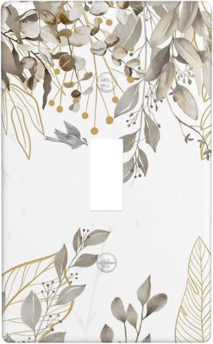 Miniatura 16 de Placas de pared para receptáculo de dispositivo dúplex de 1 banda, cubiertas de toma de corriente azul retro onduladas, cubiertas decorativas para