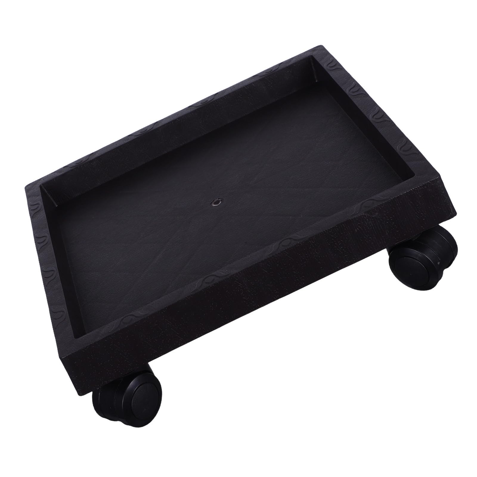 Zerodeko Square Plastic Plant Pot Tray with Wheels for Outdoor Patio Use, No Odour, Long Serving Life, Stylish and Natural Atmosphere Design, Suitable for Planters and Flower Pots