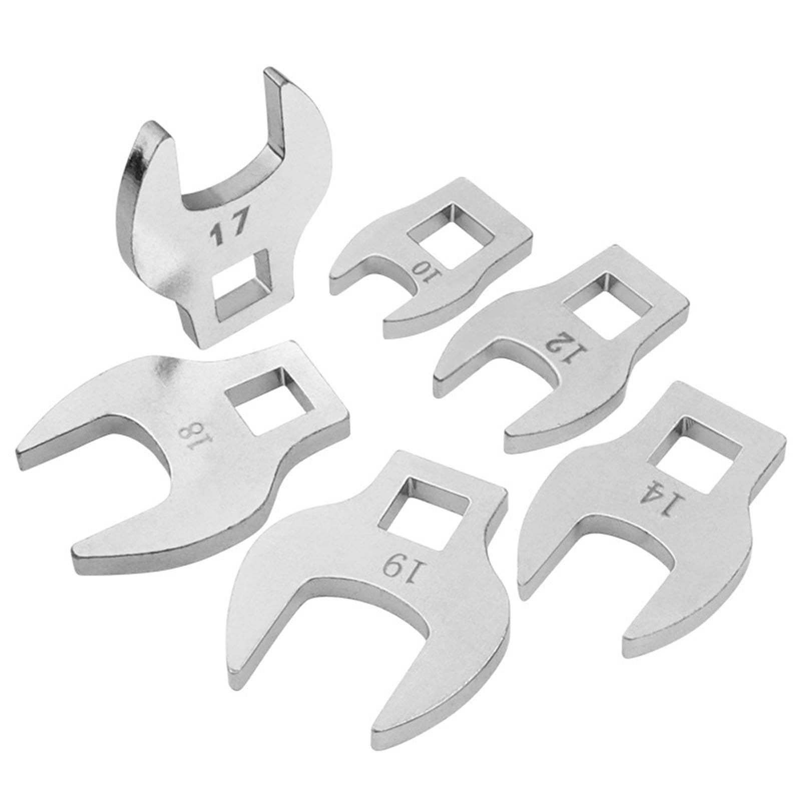 Klucz nastawny ze stali nierdzewnej, klucze nastawne szczękowe, zestaw kluczy płasko-oczkowych 8x 3/8" z napędem, płaskich, narzędzie ręczne, stal wysokowęglowa, profesjonalny 10 do 19 mm