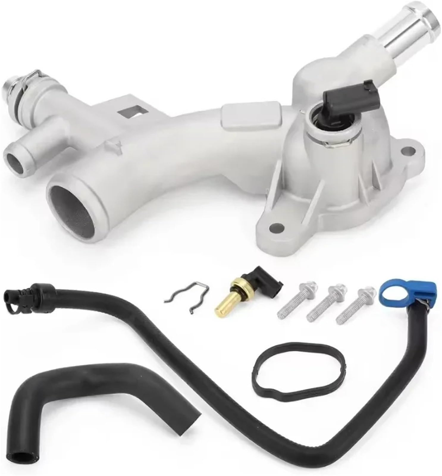 Combined Thermostat & Cut-Out Fit for Chevrolet for Cruze for Sonic for Trax for Buick Encore 1.4L 25193922 55565334 Engine Coolant Thermostat Housing
