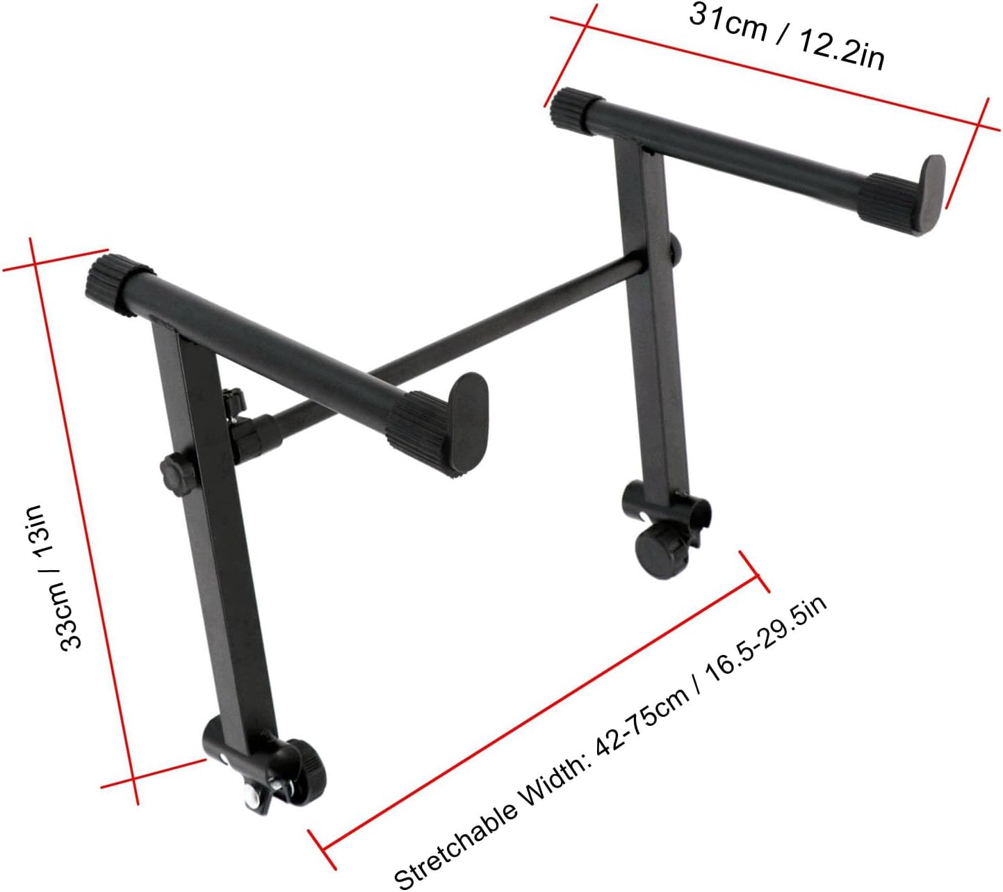 Keyboard Stand Extension Adapter, Keyboard Stand, Two Tier Riser for Universal Stacking Keyboards, Electric Pianos