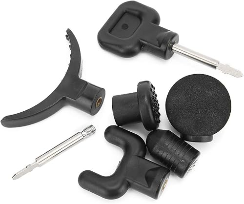 Miniatura 6 de Garosa Juego de cabezales de masaje de pistola fascia, rompecabezas de relajación corporal, brocas adaptadoras de masaje de percusión, herramienta