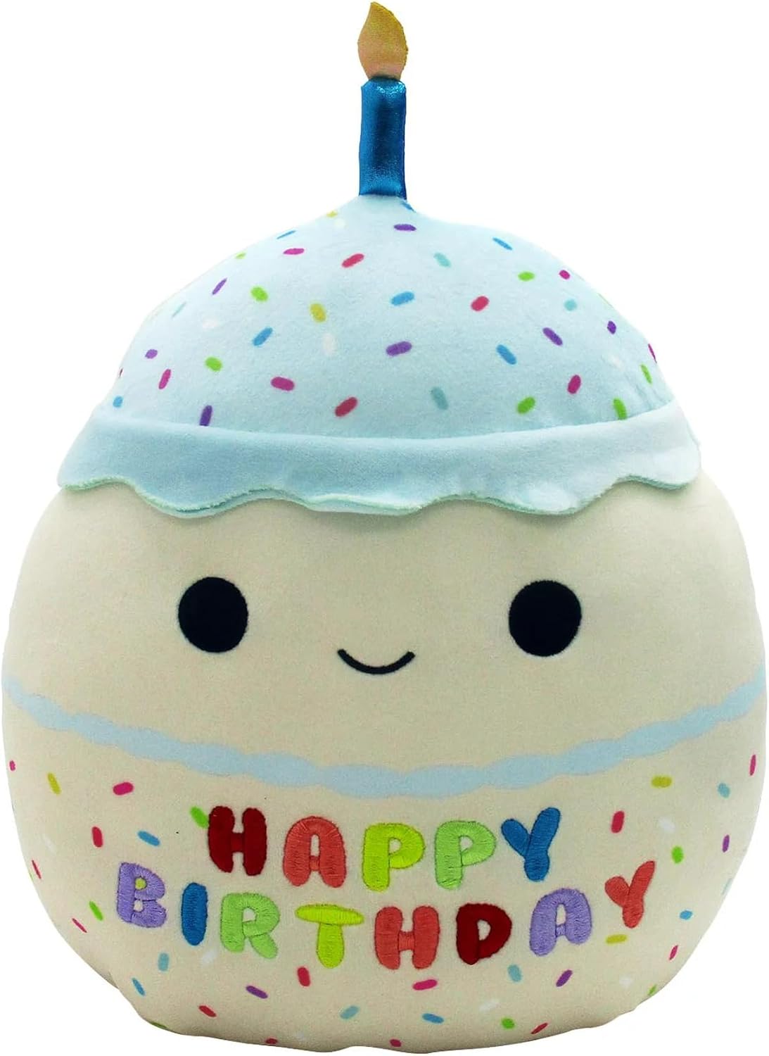 Squishmallows Oficial Kellytoy Food Plush Toys Soft Plush Animal (10 Inch, Kiks Happy Birthday Cake)