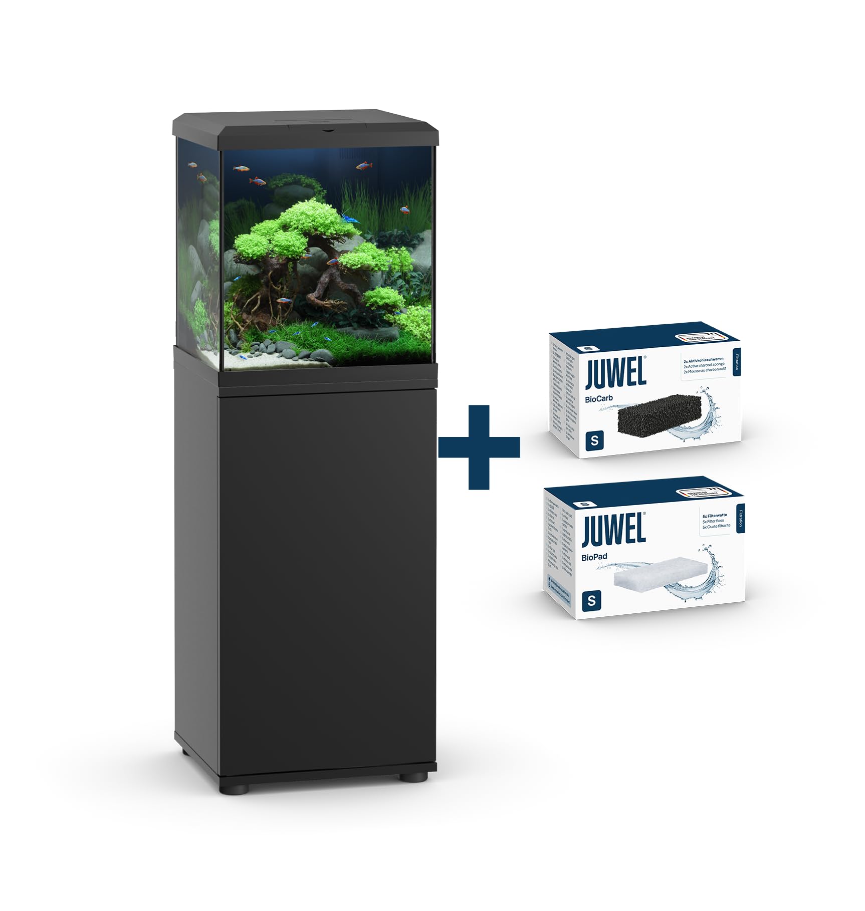 JUWEL Aquarium VIO Cube 54 Combinaison Noir Premium | Ensemble de qualité supérieure