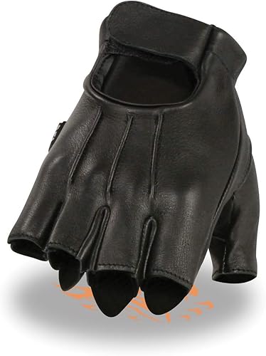Miniatura 4 de ShaF Internacional de los hombres Deerskin Fingerless Guantes