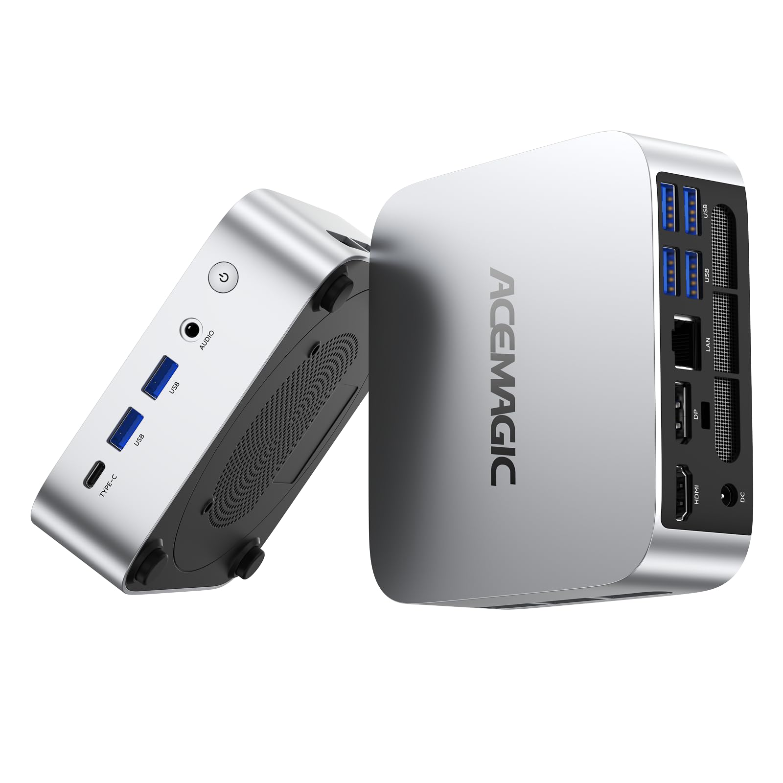 ACEMAGIC Vista V1 Mini PC 11 Pro, Intel Alder Lake N97 (Beat N100/N200, fino a 3,60 GHz), 16 GB DDR4 1 TB SSD Mini Office Desktop PC, supporto 4K@60Hz Display/5G WiFi/Bluetooth/USB3.2