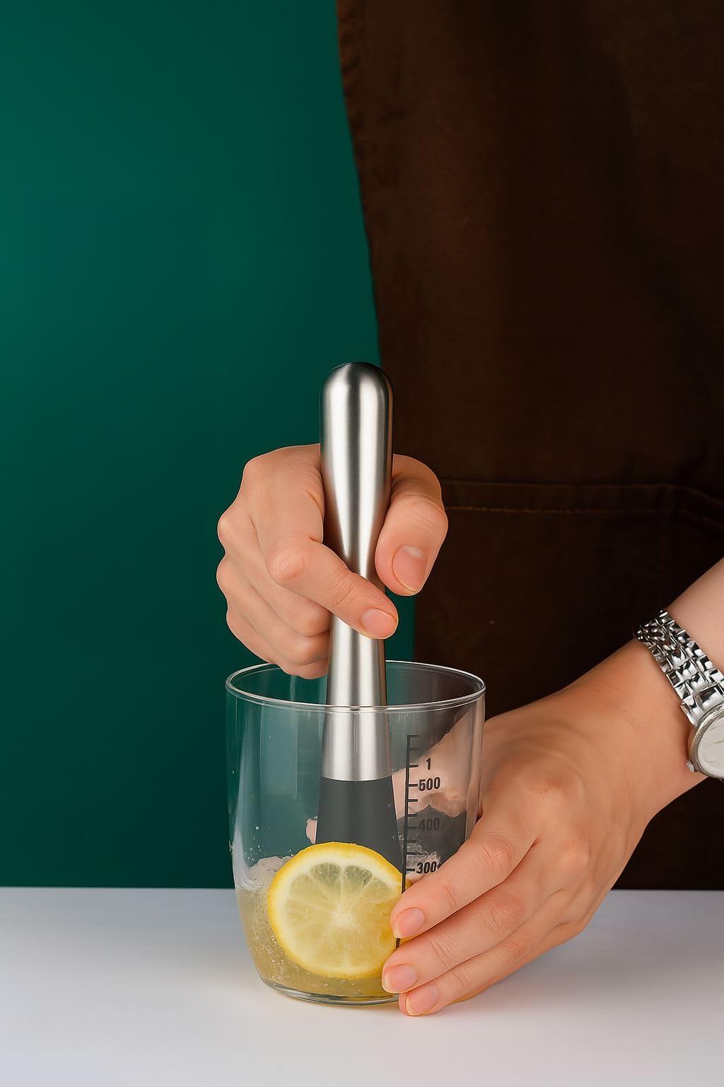 Çelik Kokteyl Hazırlama Kaşığı Ve Bar Tokmağı Seti cin587