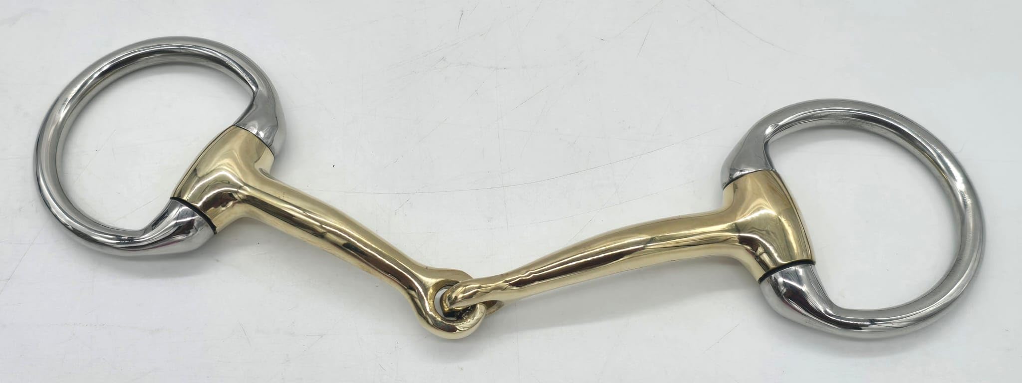 Tysons Breeches Wassertrense D Ring Gebiss German Silver 9,5 10,5 11,5 Super Zart und FEIN verarbeite einfach gebrochen (10,5 cm)